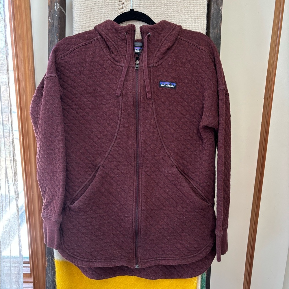Patagonia Organic Quilted Hooded Zip up